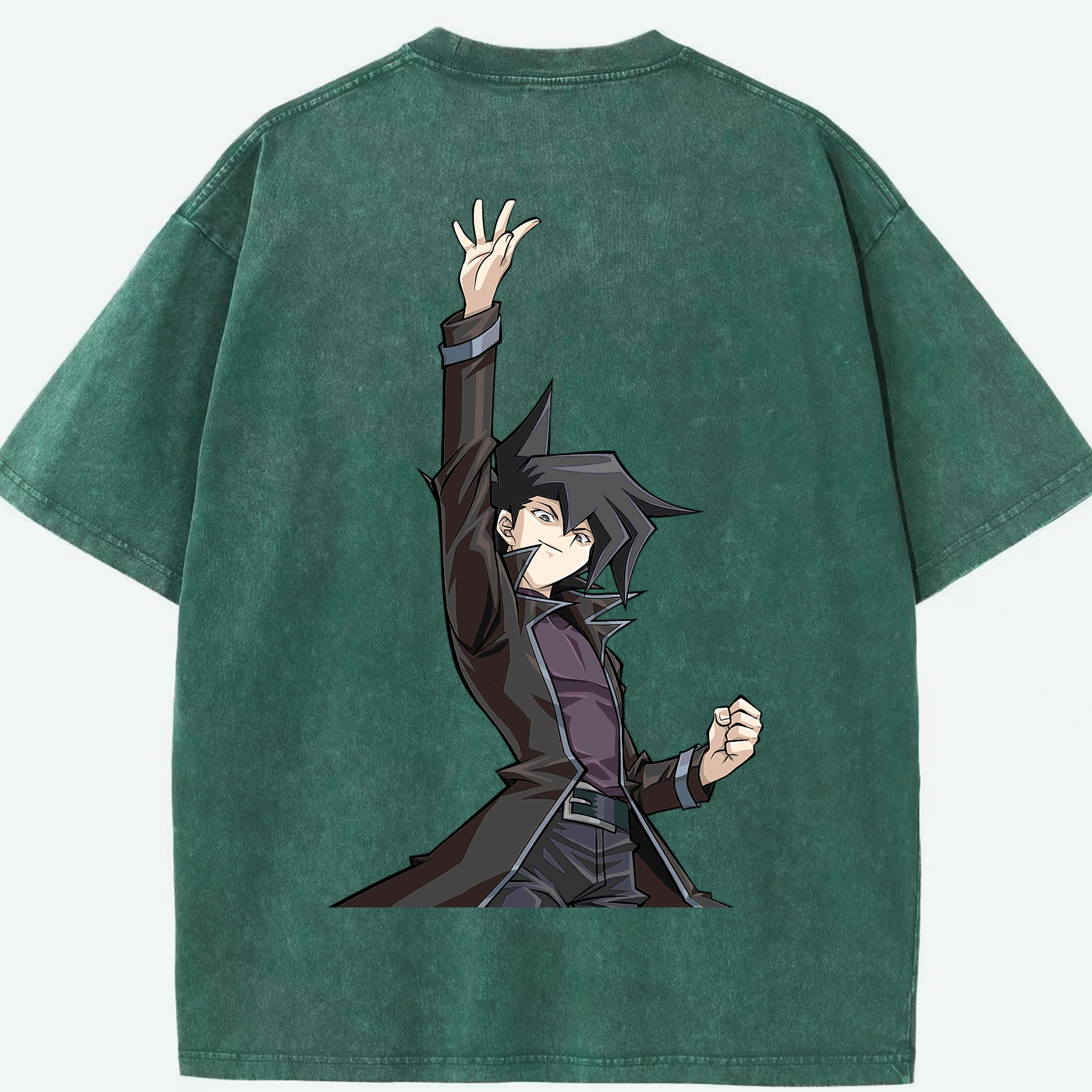 （画像用） 遊☆戯☆王 Yu-Gi-Oh! 綿100% ヴィンテージ風 半袖Tシャツ（背面プリント）
